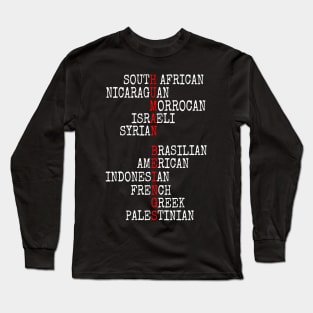 ONE HUMAN FAMILY Long Sleeve T-Shirt